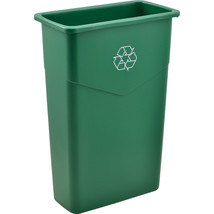 Global Industrial 23 Gallon Slim Recycling Container Green - £40.09 GBP