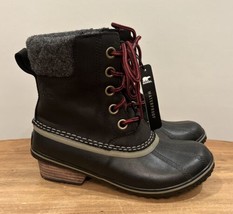 SOREL Womens Slimpack Lace II Boot Size 6 Black NL2348-010 Snow Winter D... - $79.20