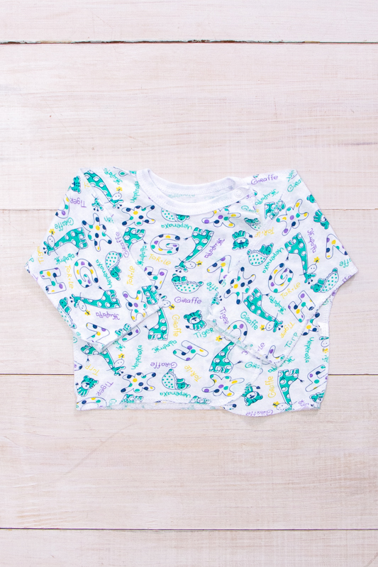 Shirts (infant unisex), Any season,  Nosi svoe 9686-002 (zviriata-litery... - $11.05