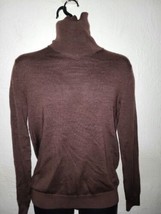 Banana Republic Sweater W Small Brown 100% Merino Wool Pullover Turtleneck NWOT - £25.11 GBP