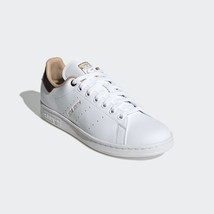 adidas Originals Women&#39;s Stan Smith Sneakers GY5909 White/Brown/Gold Size 10M - £60.13 GBP