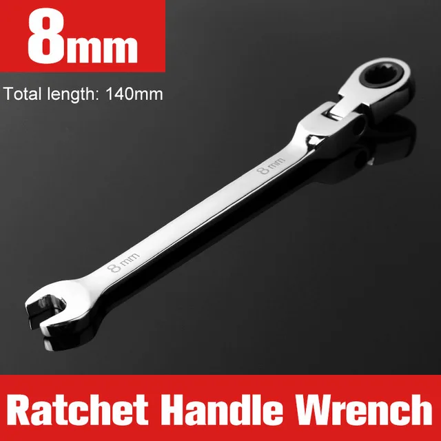 Ratchet Wrench Hand Tool Wrench Set Chrome Steel Adjustable Wrench Keys Set CR-V - £462.19 GBP