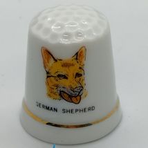 Vintage German Shepherd Dog Collectible Ceramic Thimble - €5,95 EUR