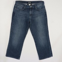 Lucky Brand Womens Classic Rider Crop Jeans 10/30 Blue Capri Stretch Cropped EUC - £26.61 GBP