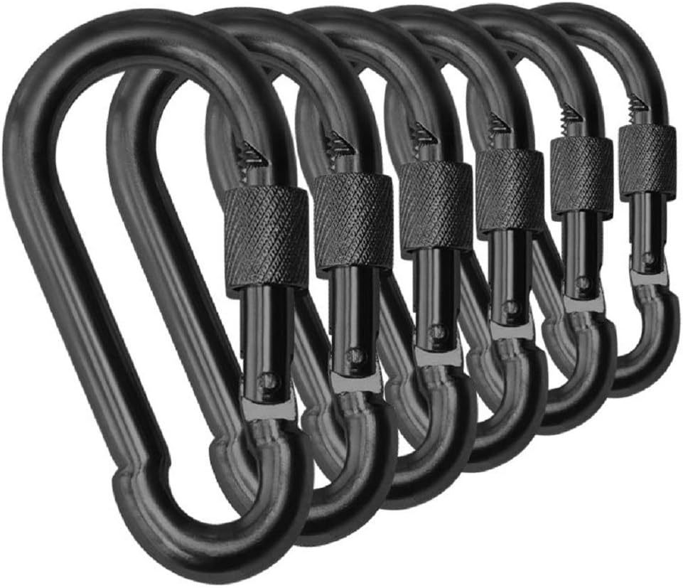 Black &amp; Silver Heavy Duty Bushcraft Locking Thumb Screw Closure Zinc-Gal... - $20.50