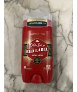 Old Spice Aluminum Free Red Label Leather &amp; Spice Deodorant 3oz Pack Of 1 - £27.36 GBP