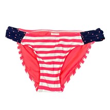 Xhilaration Swimsuit Bottom Womens Small Neon Pink White Striped Bikini Tankini - £8.78 GBP