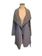 Lucky Brand Heather Gray Long Sleeve Knit Wrap Sleepwear Robe Women’s Small - £9.71 GBP