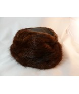 Vintage dark Mink Hat 40s to 50s Clotche Worn towards back of head - $394.96 MXN