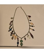 Vintage ART GLASS Multi Colored Glass Beads Necklace 1960s 21&quot; - $59.68 CAD