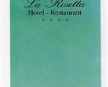 La Rosetta Hotel Restaurant Brochure Perugia Italy Michelin Star  - £14.33 GBP