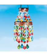 Solar Colorful Sparkling Beads Mobile Chandelier Wind Chime Hanging Pati... - $417.08 MXN