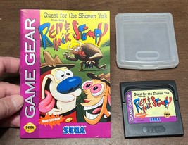 Ren and Stimpy Quest for the Shaven Yak (Sega Game Gear 1994) W/booklet &amp; case - £24.09 GBP