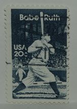 STAMPS VINTAGE AMERICA AMERICAN USA 20 C CENT BABE RUTH X1 B36 - £1.38 GBP