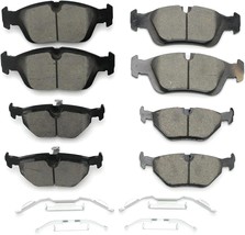 Ceramic Brake Pads Kits,Gariqe 8pcs Brakes Pads Set Compatble With BMW - $71.26