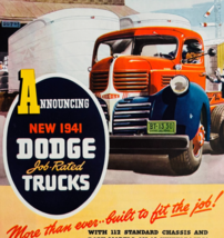 1941 Dodge Job Rated Trucks Advertisement Automobilia Classic Truck DWJ5A - $35.09 CAD
