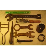 Lot of VINTAGE TOOLS Wrenches CULTIVATOR Fairmount Cle (Punch NOT incl) ... - $27.91