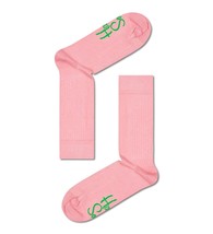 Happy Socks Solide Rose Modèle UK Taille 7.5-11.5 - £28.10 GBP