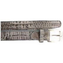 Men's Belvedere Belt Genuine Caiman Crocodile up to Size 44 Gray Style 1999 image 3