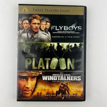War Three Feature Films Flyboys, Platoon, &amp; Windtalkers 3 Disc DVD Set - £7.72 GBP