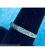 14K CHANNEL SET ENGAGEMENT WEDDING BAND 1/4 CTW 10 DIAMONDS 2.0 GRAMS SI... - $7,048.81 MXN