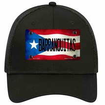 Barranquitas Puerto Rico Flag Novelty Black Mesh License Plate Hat - $28.99