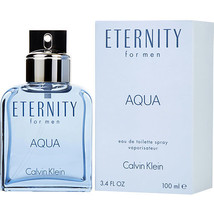 Eternity Aqua By Calvin Klein Edt Spray 3.4 Oz - £32.46 GBP