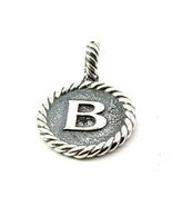 David Yurman Letter B Amulet Sterling Silver Estate DY733 - €246,54 EUR