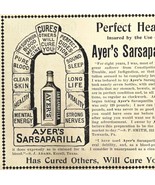 Ayers Perfect Health Medicine 1894 Advertisement Victorian Sarsaparilla ... - £15.62 GBP