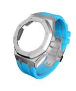 Casioak Steel Case MOD Kit for Shock G-SHOCK GA2100 GA2110 Silver Sky Blue Crown - $1,533.66 MXN