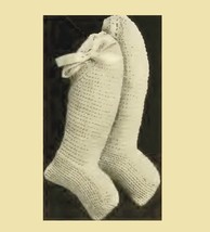 Infant&#39;s Crocheted Bootees 1 Vintage Crochet Pattern for Baby Shoes PDF Download - £1.99 GBP