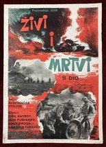 Vintage Movie Poster Living Dead 2 Zhivye i Myortvye 1964 - £29.27 GBP