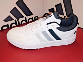 Adidas Hoops 3.0 Low Men #9.5 Athletic Shoe White Basketball Sneaker Lea... - €52,92 EUR