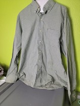 IZOD Button Down Shirt Long Sleeve Mens Multi Color Checkered Medium - £15.25 GBP
