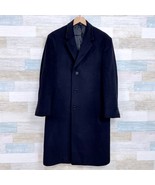 Brooks Brothers Double Face Wool Cashmere Overcoat Top Coat Black Mens 38S - £233.62 GBP