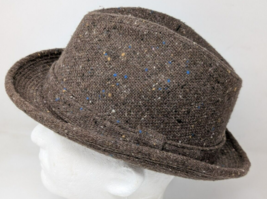 Beacon Hill Men&#39;s Walking Hat Fedora Donegal Tweed 7 1/4  7 3/8 Sz Large... - $39.59