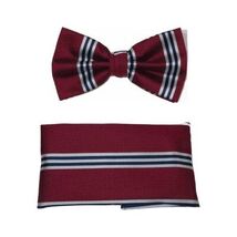 Men's Fancy Bow Tie/Hankie Set By J.Valintin Soft Microfiber Silky JVBT-... - $17.50