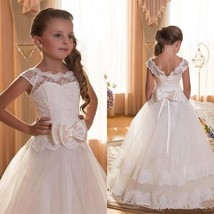 White Fashion Princess Flower Girl Tutu Dress - £105.53 GBP