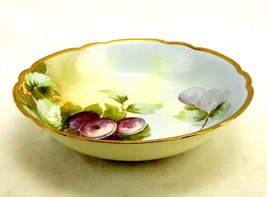 Vienna Hand Painted Vegetable Bowl, Hanging Plums, Scalloped, Vintage Po... - £23.39 GBP
