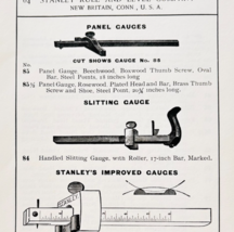 1900 Stanley Tools Panel Gauge Advertisement Victorian Wood Engraving F17E - $363.58 MXN