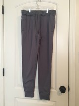 Hanes Adult Jogger Pants Elastic Waist Active Drawstring Size Medium Gray - £22.59 GBP