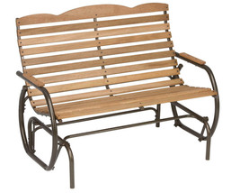 Hardwood Double Patio Glider 48.25 in L x 37 in H - £561.79 GBP