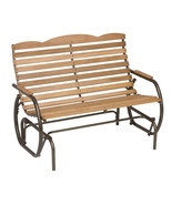 Hardwood Double Patio Glider 48.25 in L x 37 in H - £552.26 GBP