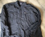 Carhartt Button Front Shirt Mens 3XL Blue Casual Workwear Work Relaxed Fit - $24.95