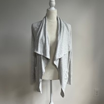 Athleta Studio Wrap Open Front Cardigan Sweater - Size XS - Light Grey H... - $34.99