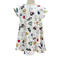 Disney Child&#39;s Dress Size US 4 White Mickey Balloons 21 inch Long EUC - $28.71