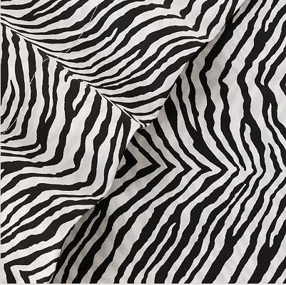 Primary image for Martex Studio Full Sheet Set Zebra Black/White