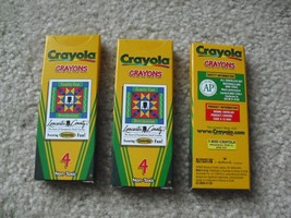 Lot of 3 Packs of Lancaster County Crayola Crayons 4 Pack - £17.05 GBP