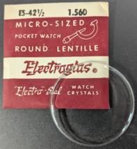 NOS ELECTROGLAS ES-42 1/2 LENTILLE POCKET Acrylic Watch Crystal - 1.560&quot; - $276.61 MXN