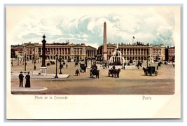 Place De La Concorde Street View Paris France UNP UDB Postcard C19 - £3.07 GBP